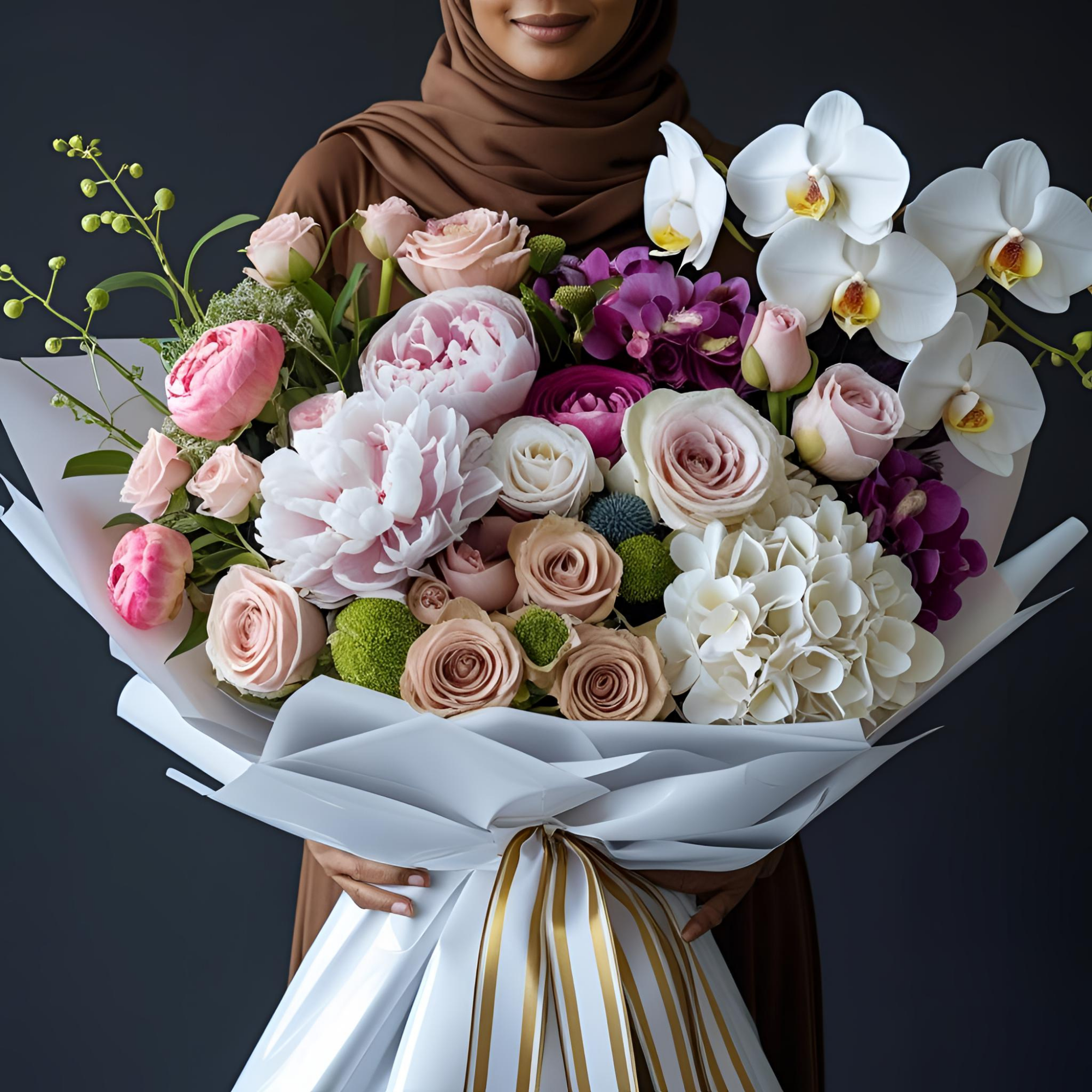 Seasonal Mixed Wrapped Bouquets