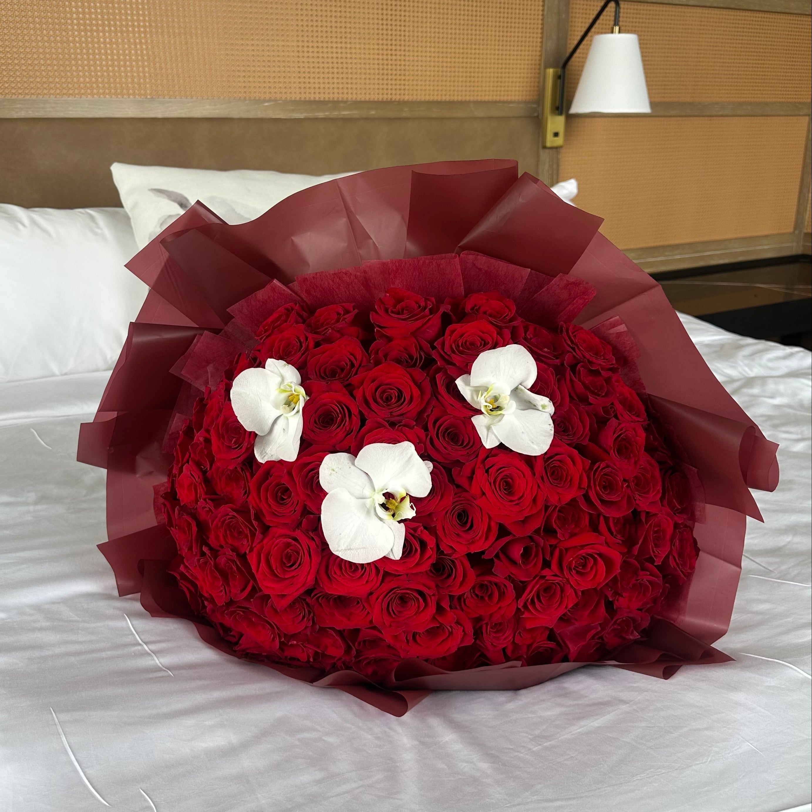 75 Red Roses Wrapped Bouquet