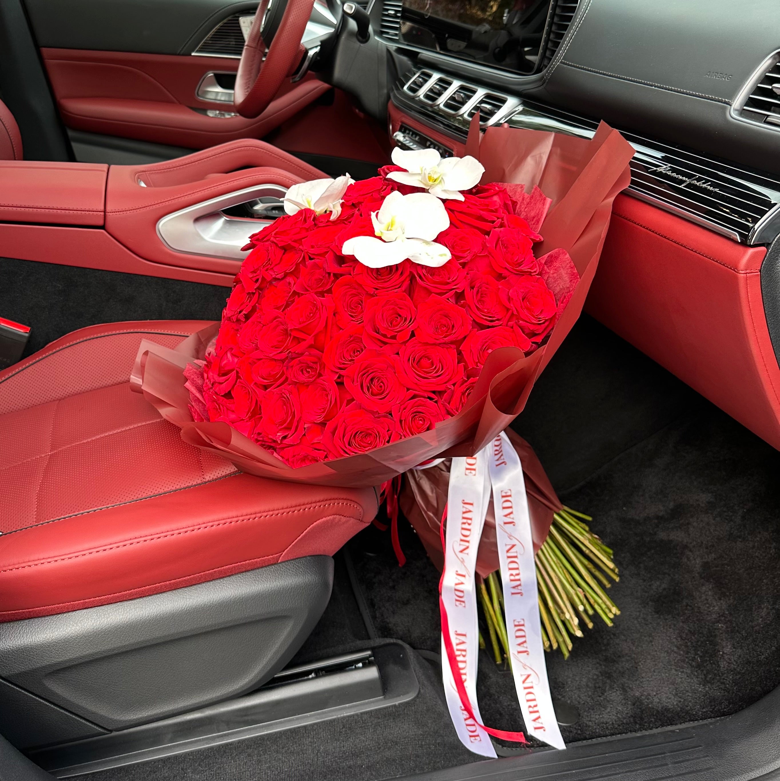 75 Red Roses Wrapped Bouquet