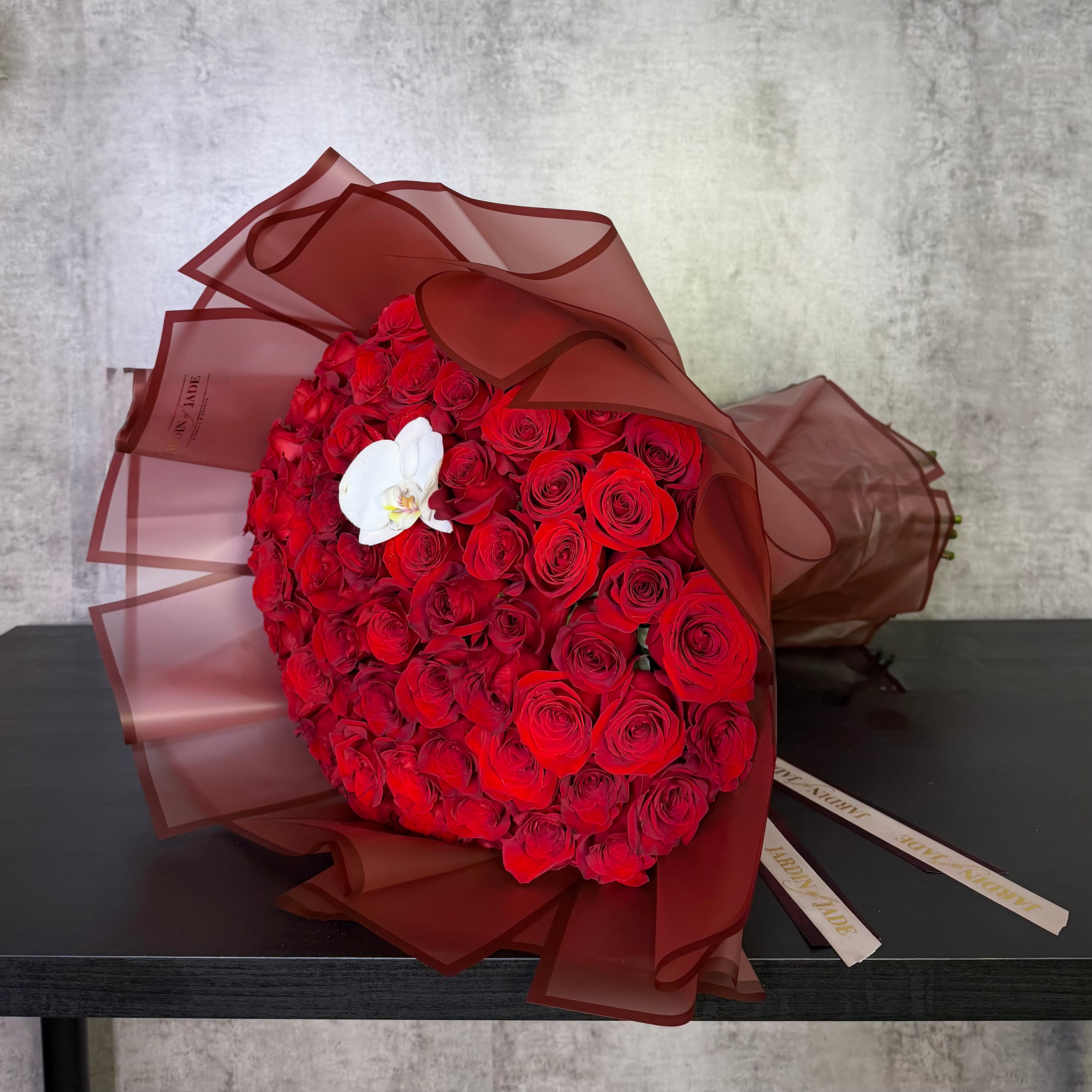 75 Long Stem Roses - Wrapped Bouquet