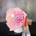 25 Long Stem Roses - Wrapped Bouquet