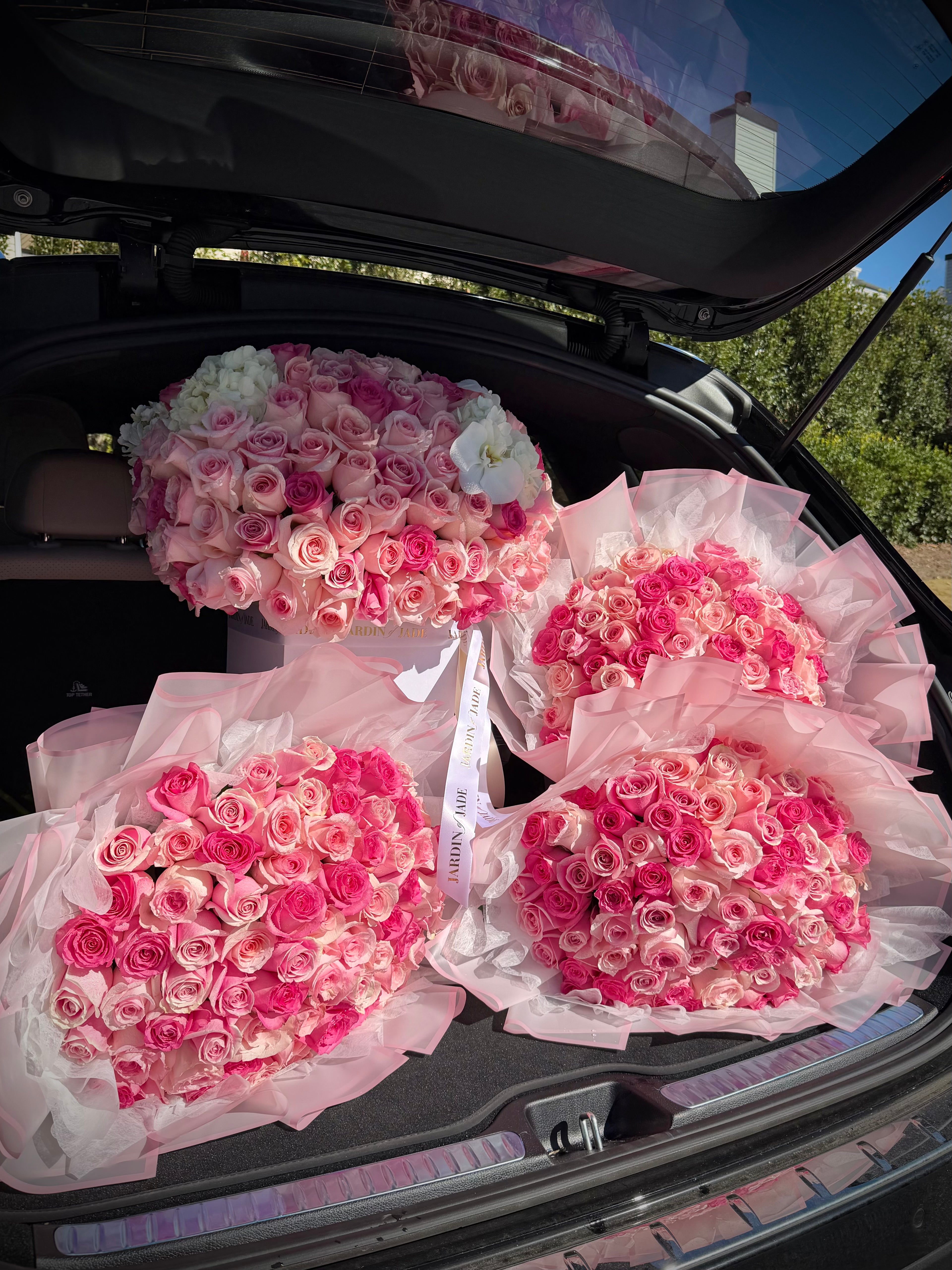 75 Long Stem Roses - Wrapped Bouquet