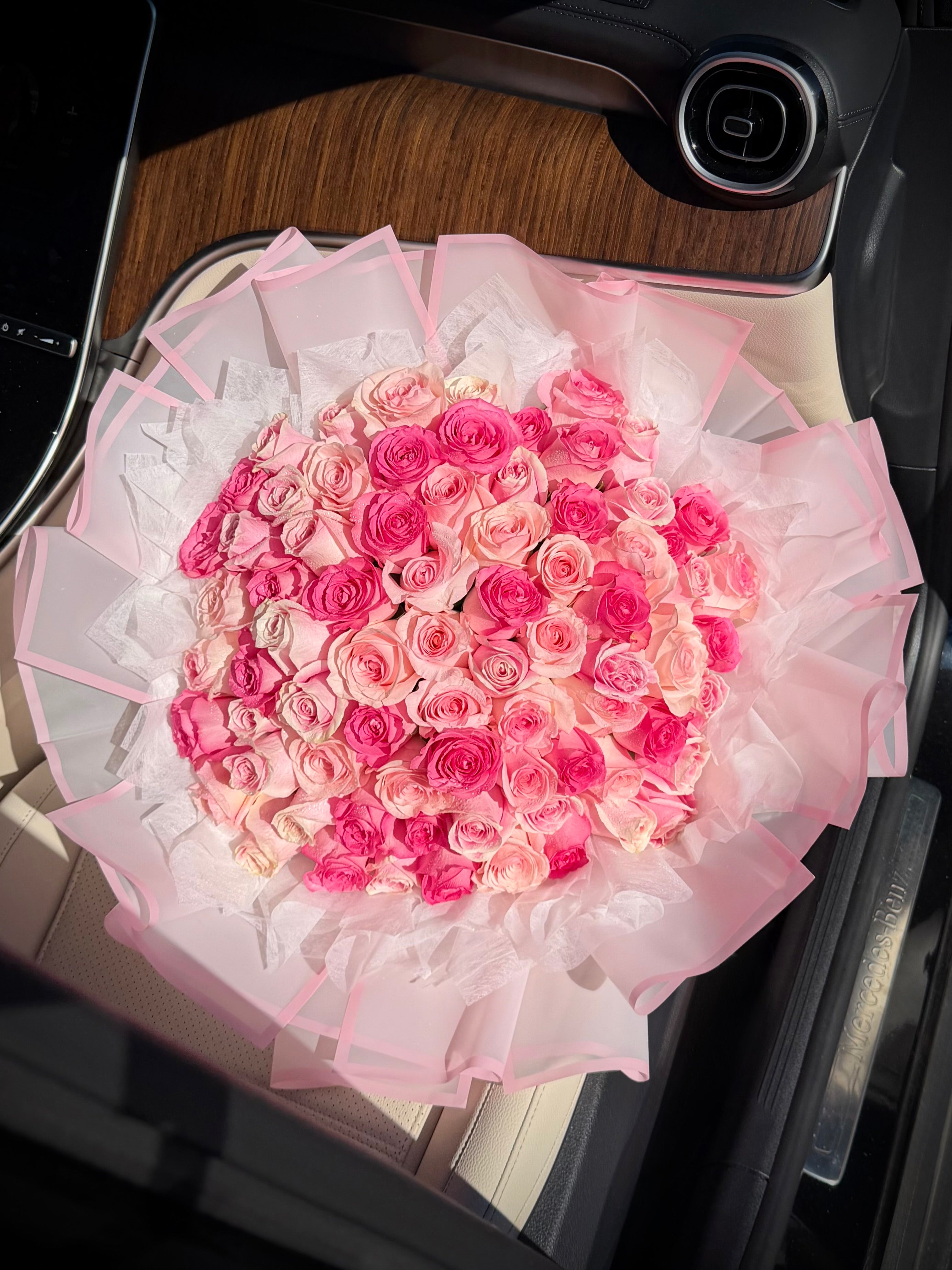 75 Long Stem Roses - Wrapped Bouquet