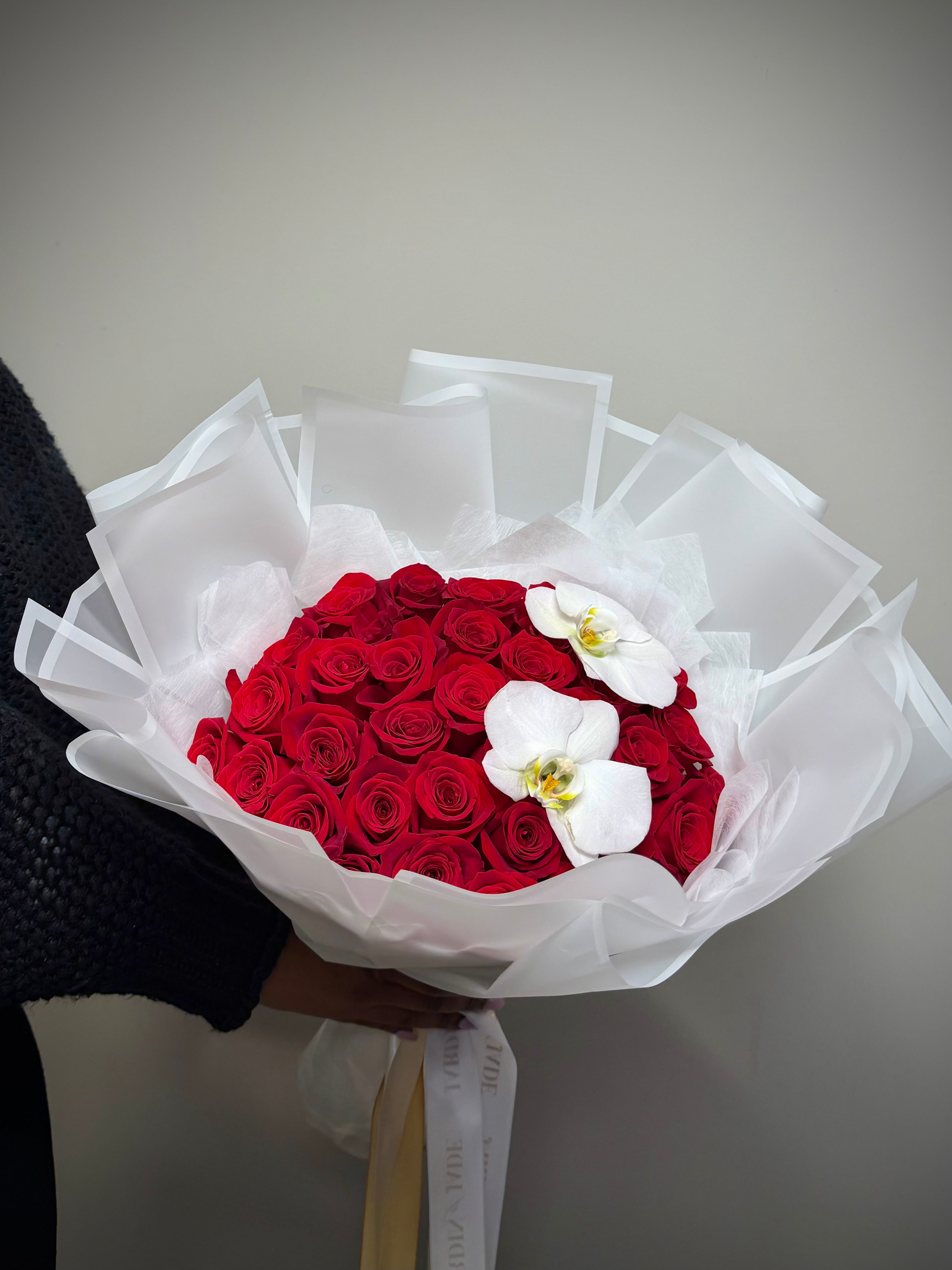 Roses By The Dozen - Wrapped Bouquet