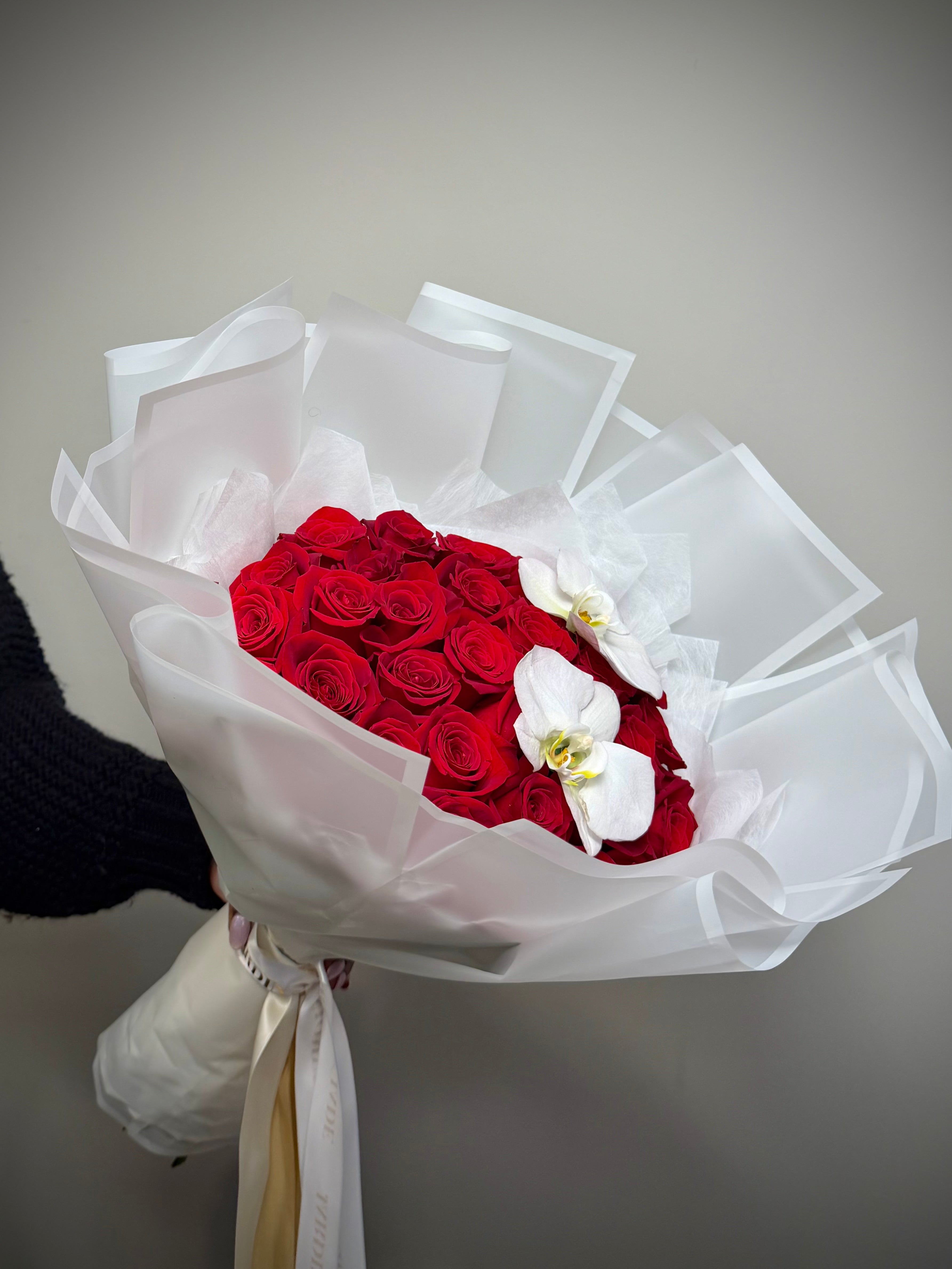 Roses By The Dozen - Wrapped Bouquet