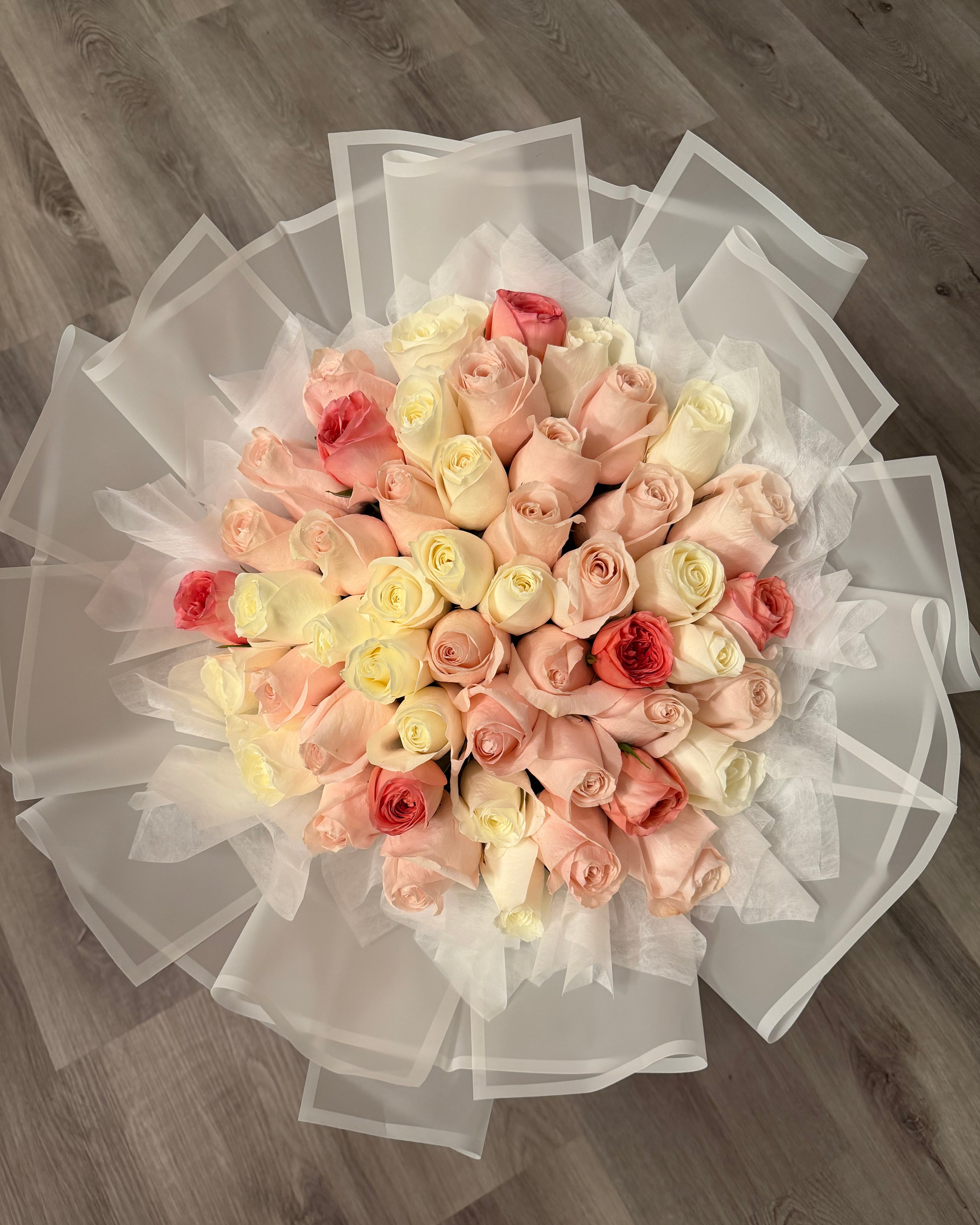 Roses By The Dozen - Wrapped Bouquet