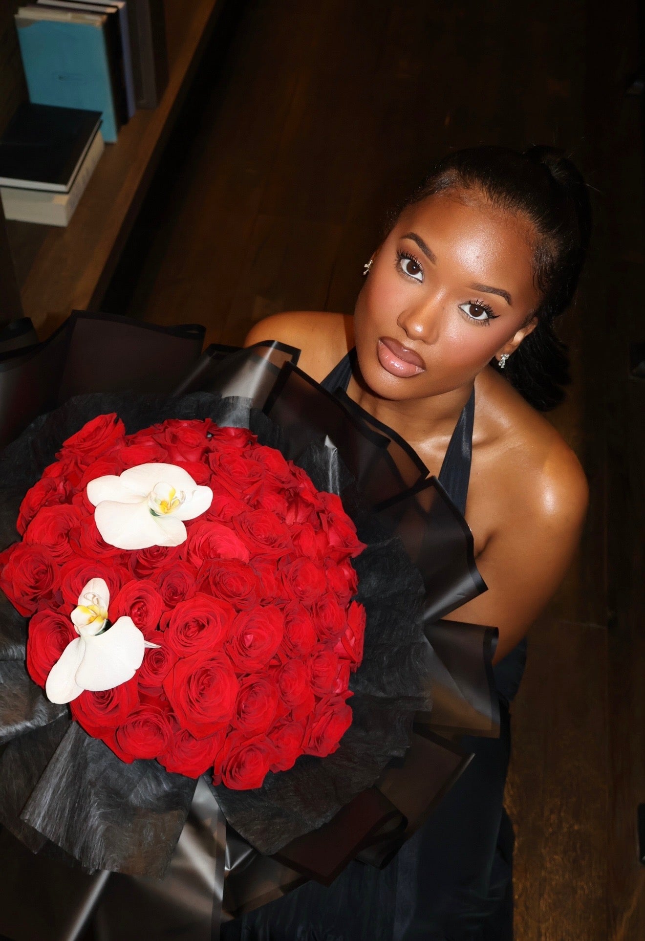 75 Long Stem Roses - Wrapped Bouquet