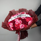 50 Long Stem Roses - Wrapped Bouquet